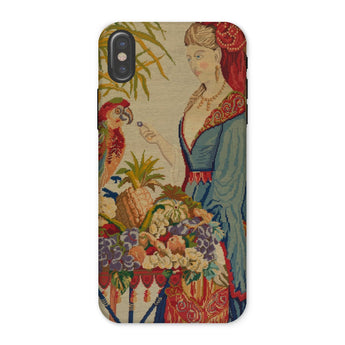 Lunch Break - Berlin Wool Work Iphone Case x / Matte Tapestry-patterned Phone Case Berlin Wool Work, Half Overripe Indulgence, Myth, Oracle