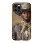 Lysander - Gay Black Cowboy Iphone Case, 12 Pro / Matte, Phone Case Portrait Young Man Western-style Attire Cowboy