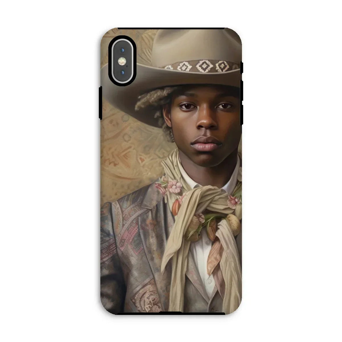 Lysander - Gay Black Cowboy Iphone Case, Xs Max / Matte, Phone Case Portrait Young Man Western Cowboy Attire