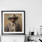 Lysander - Gay Black Dandy Cowboy Art Print Posters Prints & Visual Artwork