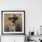 Lysander - Gay Black Dandy Cowboy Art Print