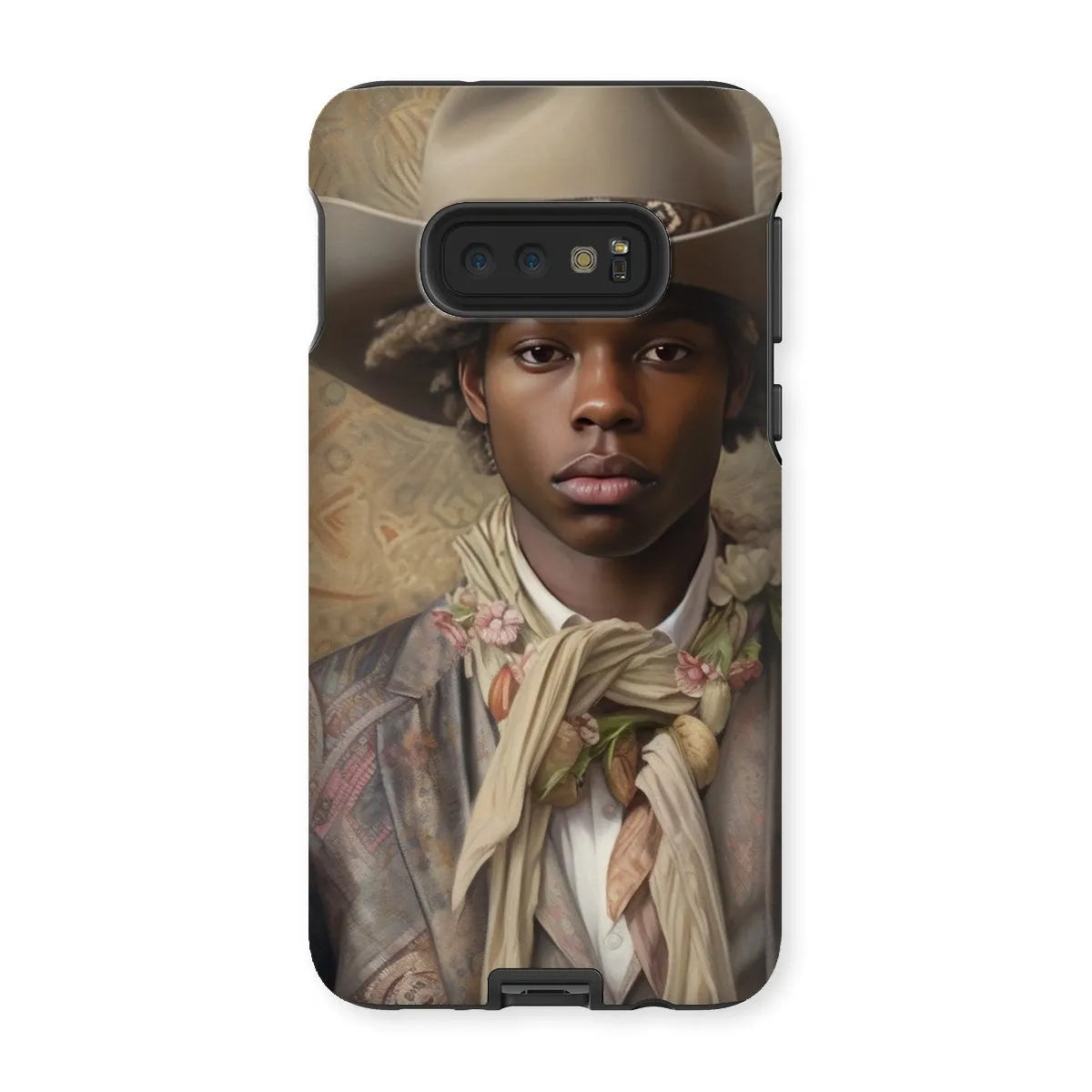 Lysander The Gay Cowboy - Dandy Gay Men Art Phone Case - Samsung Galaxy S10e / Matte - Mobile Phone Cases - Aesthetic