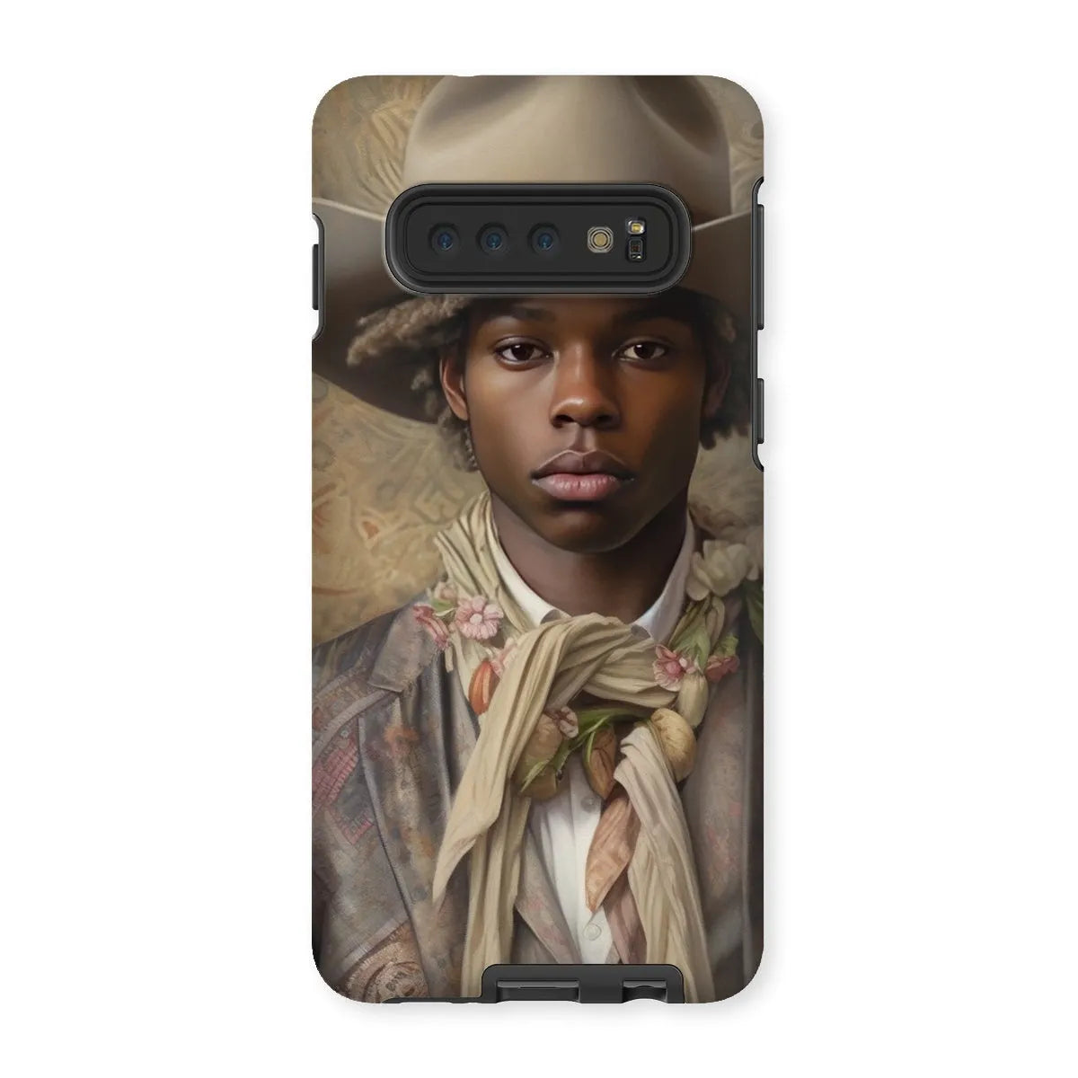 Lysander The Gay Cowboy - Dandy Gay Men Art Phone Case - Samsung Galaxy S10 / Matte - Mobile Phone Cases - Aesthetic Art