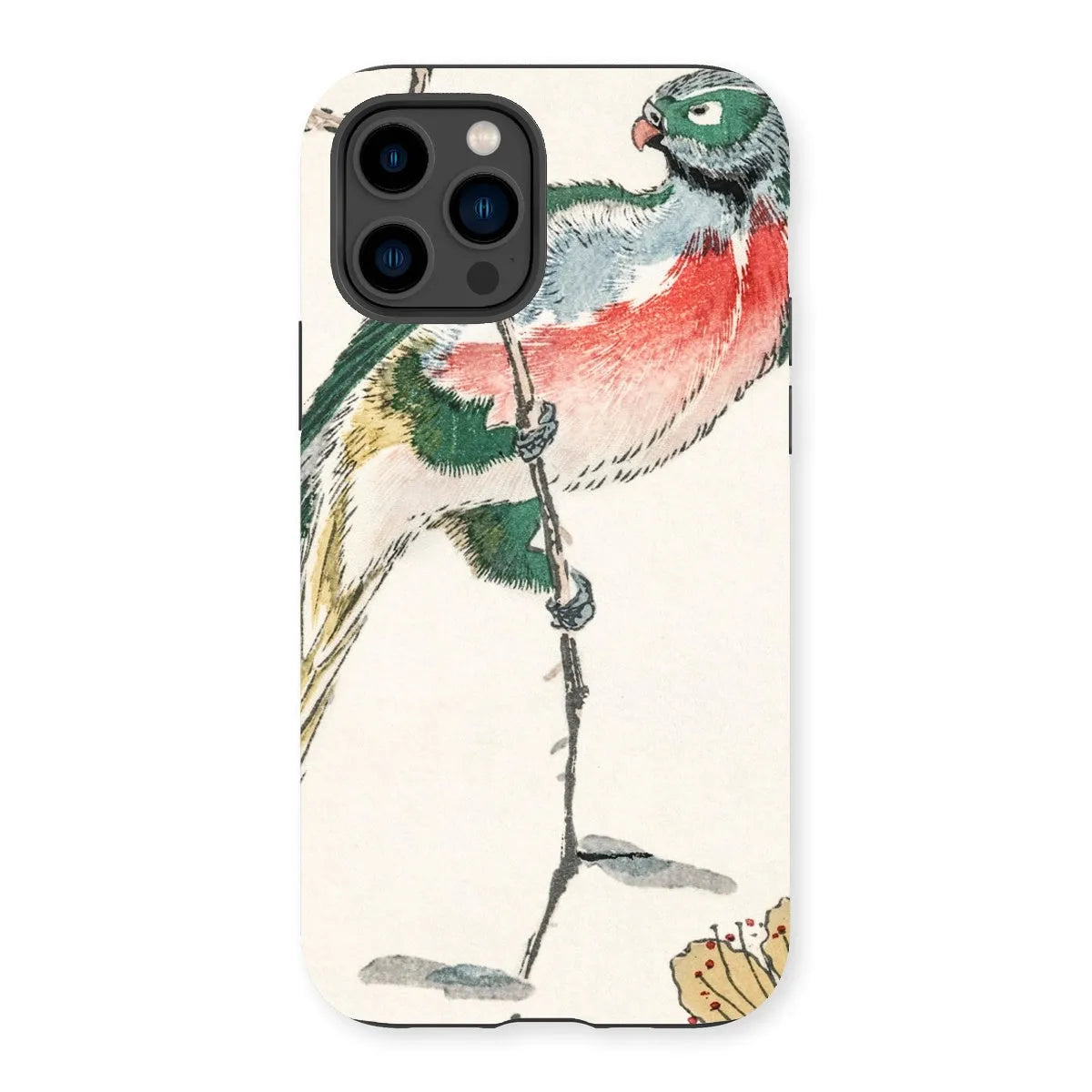Macaw - Japanese Meiji Bird Art Phone Case - Numata Kashu - Iphone 14 Pro / Matte - Mobile Phone Cases - Aesthetic Art