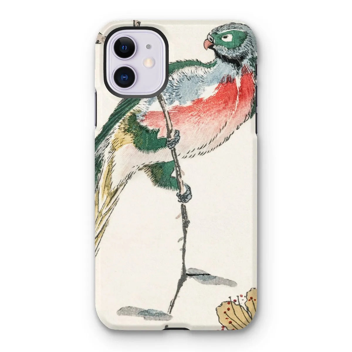 Macaw - Japanese Meiji Bird Art Phone Case - Numata Kashu - Iphone 11 / Matte - Mobile Phone Cases - Aesthetic Art