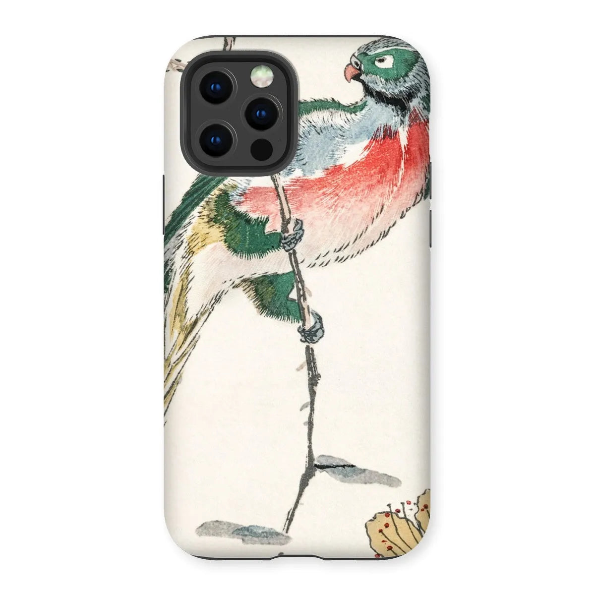 Macaw - Japanese Meiji Bird Art Phone Case - Numata Kashu - Iphone 12 Pro / Matte - Mobile Phone Cases - Aesthetic Art