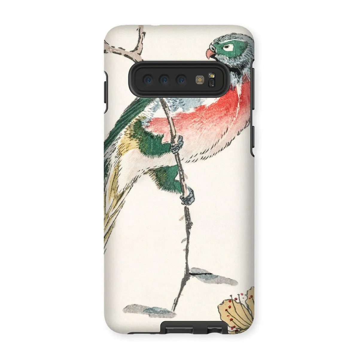Macaw - Japanese Meiji Bird Art Phone Case - Numata Kashu - Samsung Galaxy S10 / Matte - Mobile Phone Cases - Aesthetic