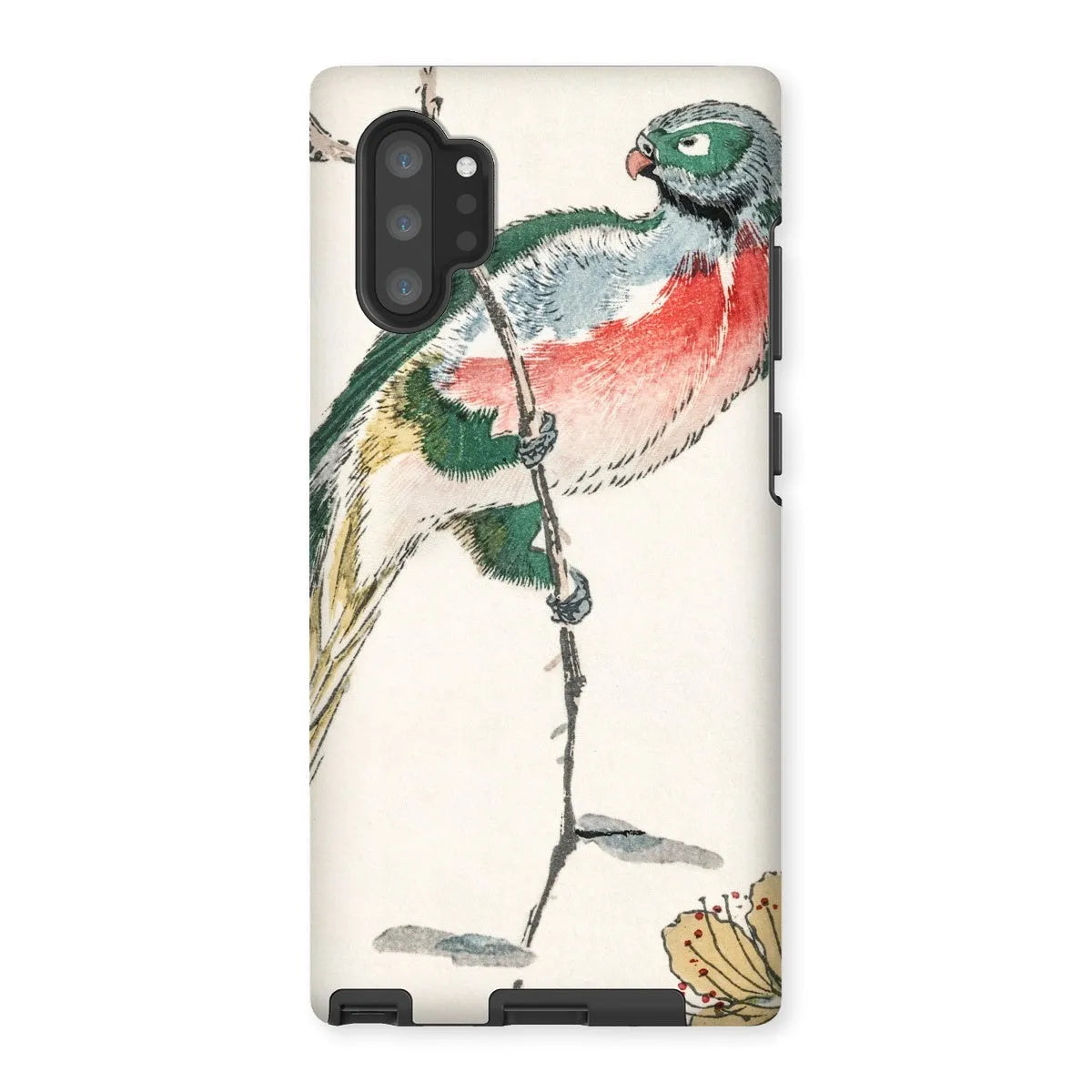 Macaw - Japanese Meiji Bird Art Phone Case - Numata Kashu - Samsung Galaxy Note 10p / Matte - Mobile Phone Cases