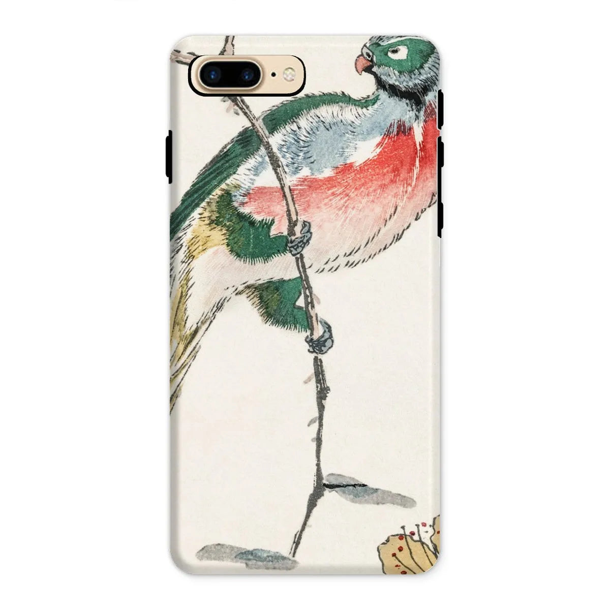 Macaw - Japanese Meiji Bird Art Phone Case - Numata Kashu - Iphone 8 Plus / Matte - Mobile Phone Cases - Aesthetic Art