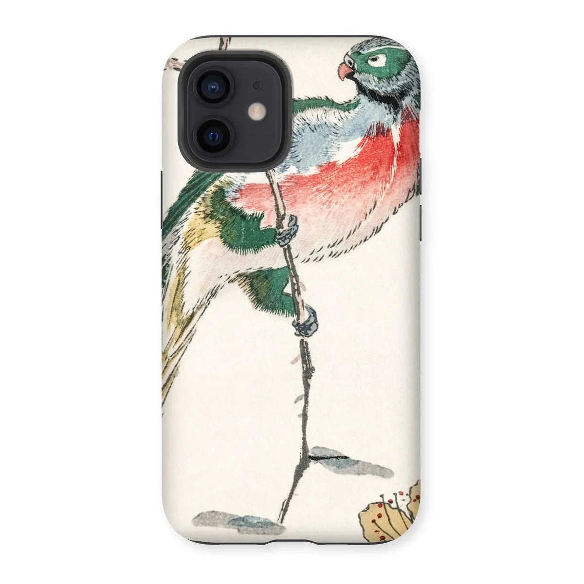 Macaw - Japanese Meiji Bird Art Phone Case - Numata Kashu - Iphone 12 / Matte - Mobile Phone Cases - Aesthetic Art