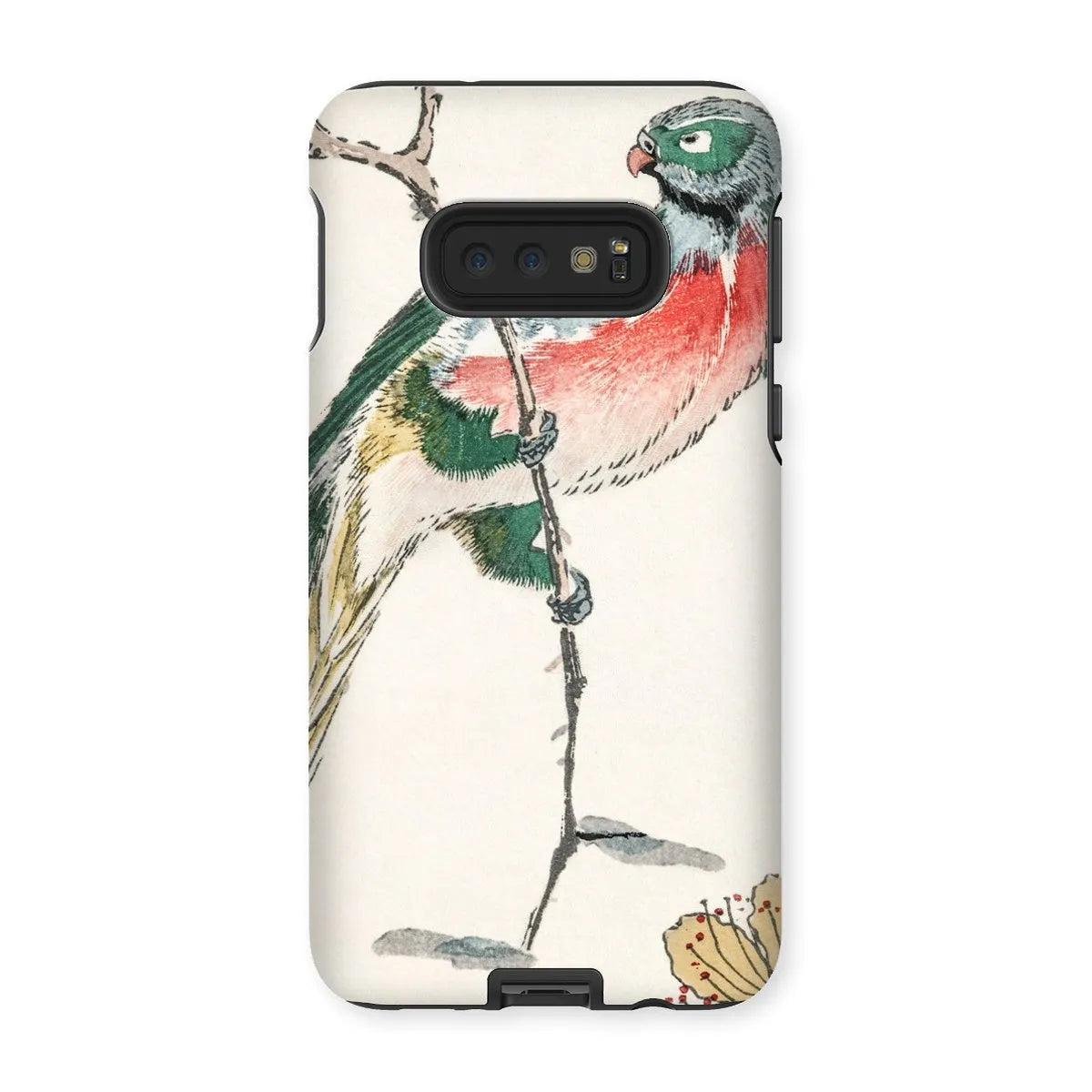Macaw - Japanese Meiji Bird Art Phone Case - Numata Kashu - Samsung Galaxy S10e / Matte - Mobile Phone Cases