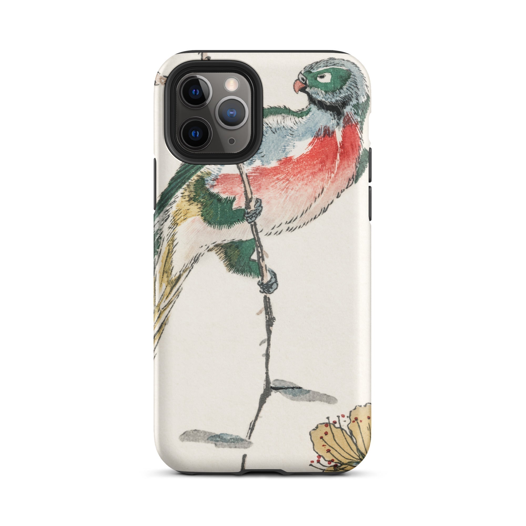 Macaw Numata Kashu Meiji Bird Art Iphone Case, 11 Pro / Matte, Bird Themed Iphone Case