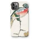 Macaw - Numata Kashu Meiji Bird Art Iphone Case, 11 Pro Max / Matte, Phone Case Colorful Illustration Bird Perched Branch