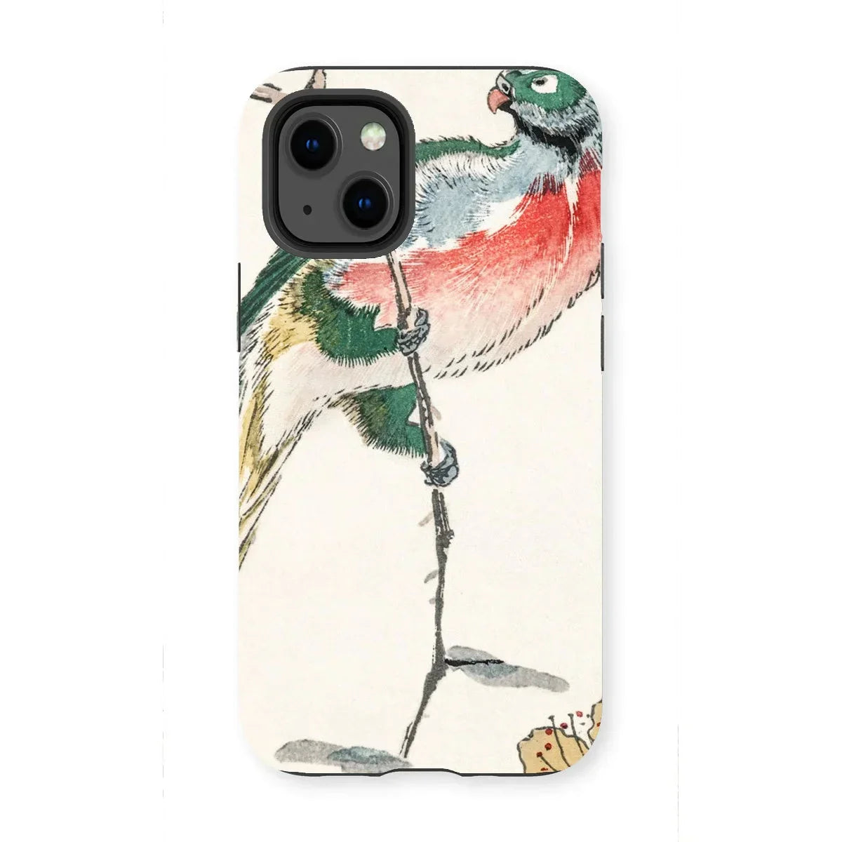Macaw - Numata Kashu Meiji Bird Art Iphone Case, 13 Mini / Matte, Iphone Case Colorful Bird Illustration Traditional Asian Painting