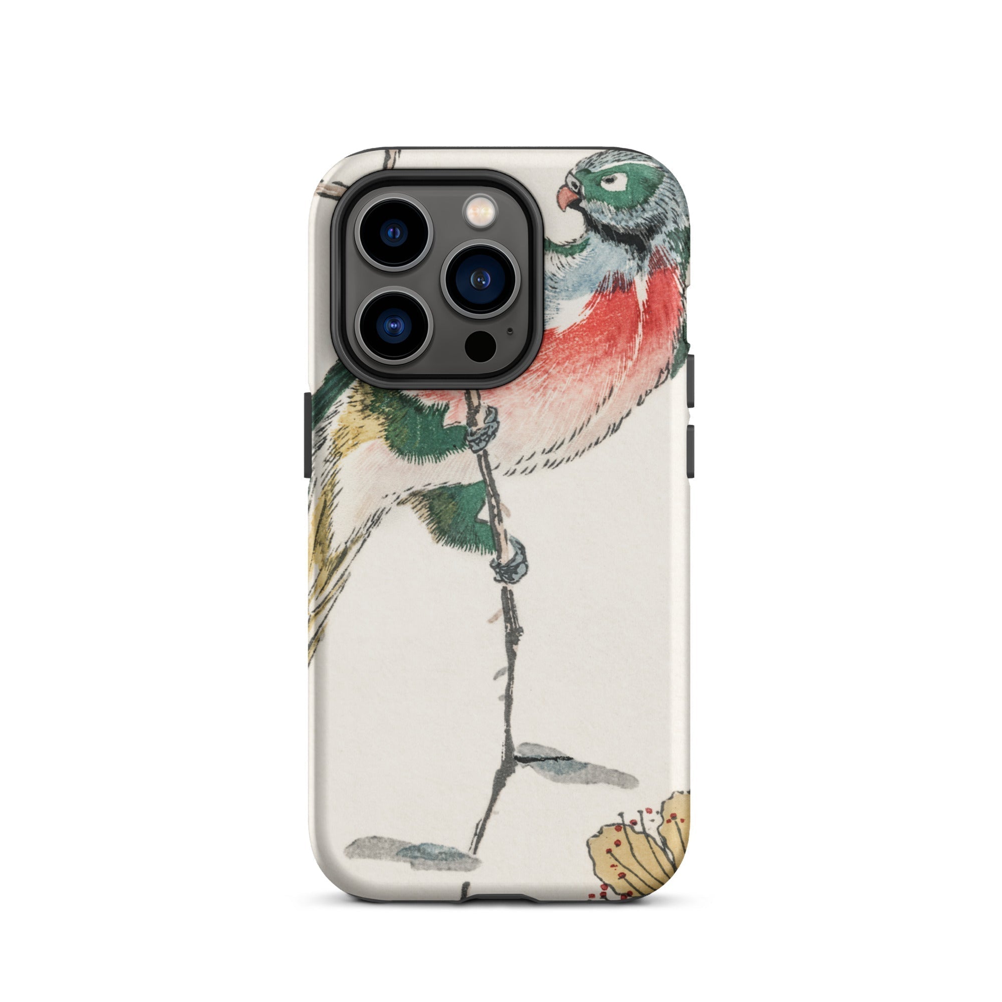 Macaw Numata Kashu Meiji Bird Art Iphone Case, 14 Pro / Matte, Bird Themed Phone Case