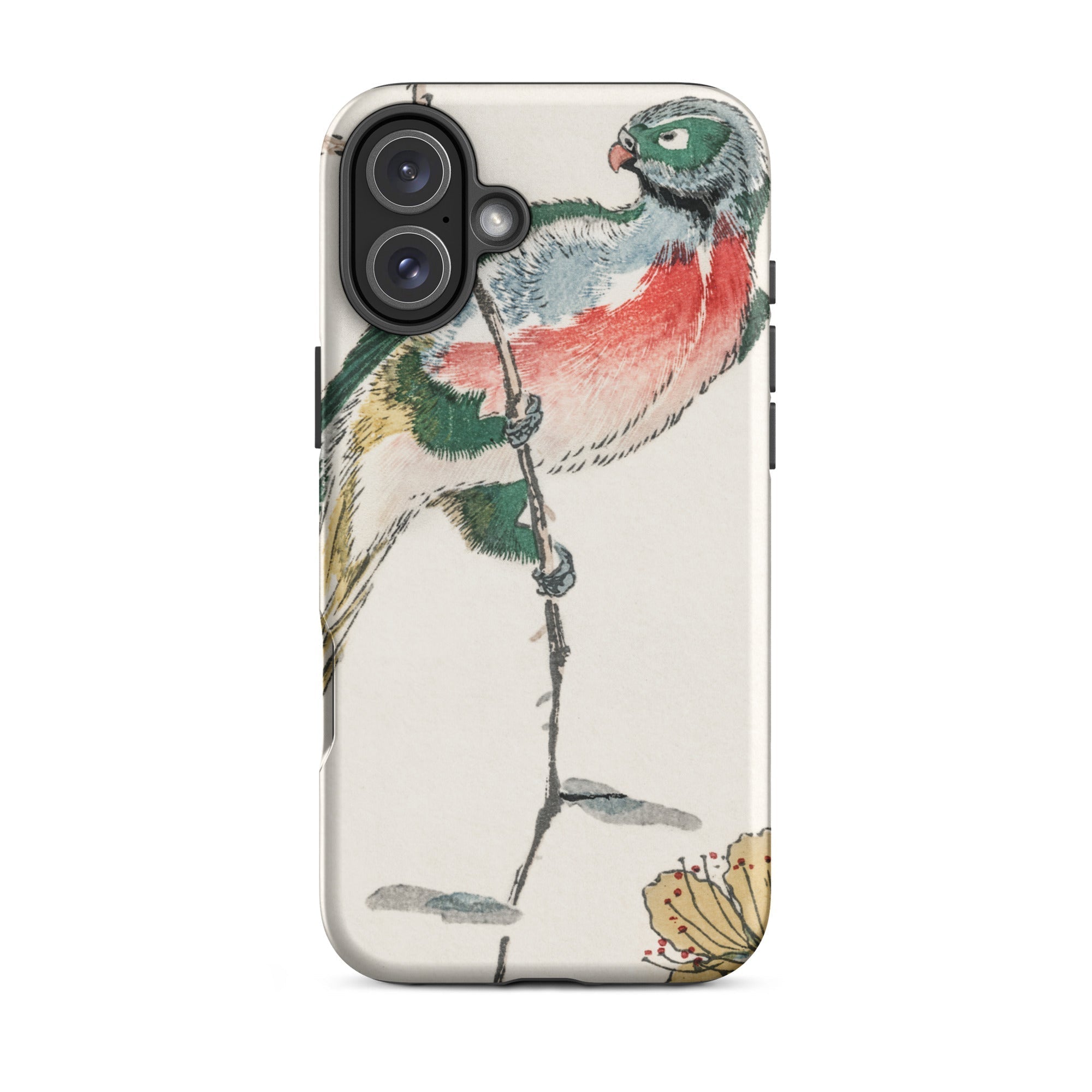 Macaw Numata Kashu Meiji Bird Art Iphone Case, 16 Plus / Matte, Bird Themed Phone Case