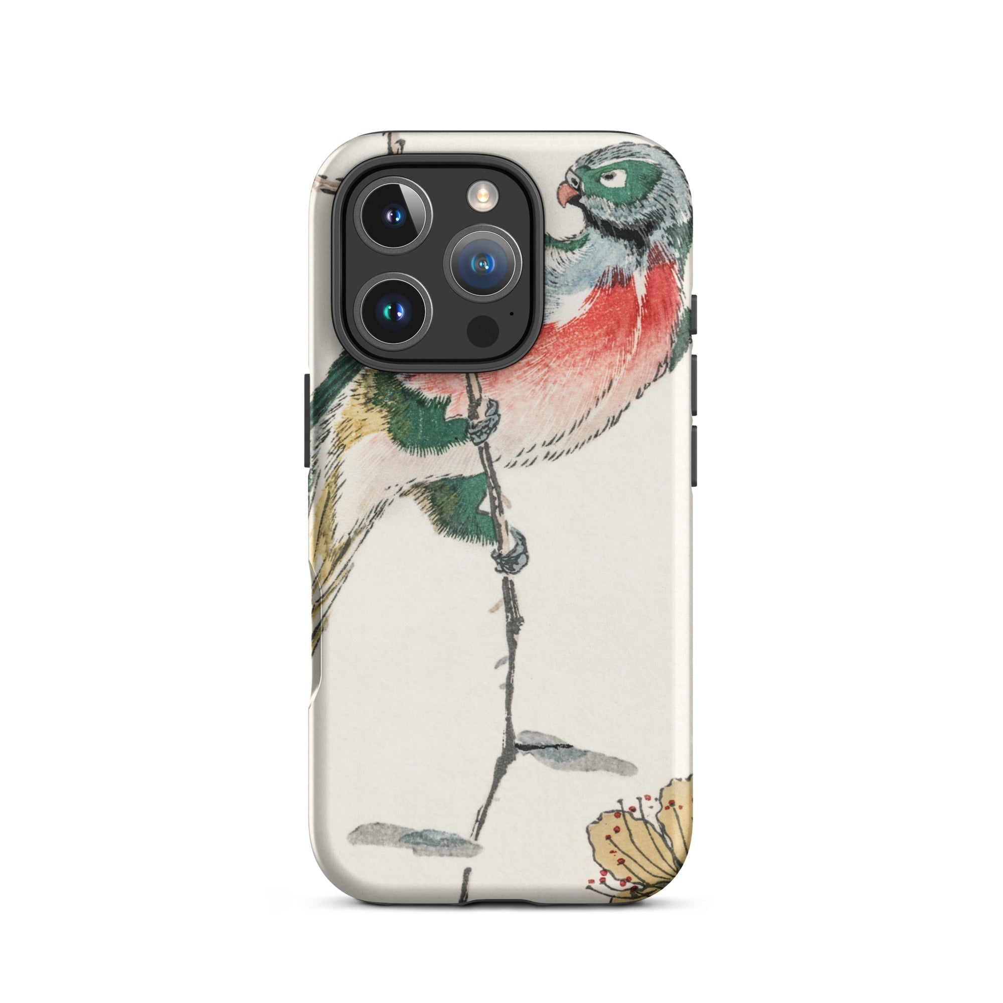 Macaw Numata Kashu Meiji Bird Art Iphone Case, 16 Pro / Matte, Bird Themed Phone Case