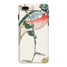 Macaw Numata Kashu Meiji Bird Art Iphone Case, 8 Plus / Matte, Phone Case Colorful Bird Perched Branch Watercolor Style Illustration