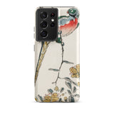 Macaw - Numata Kashu Meiji Bird Art Phone Case Samsung Galaxy S21 Ultra / Matte Phone Case Detailed Watercolor Illustration Colorful Bird