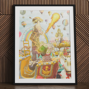 Madame Firefly - Surreal Pop Art Geisha Print
