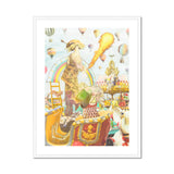 Madame Firefly - Surreal Pop Art Geisha Print, Whimsical Fantasy Art Print