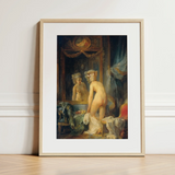 Madame’s Morning Toilette - Jean Frederic Schall Art Print / Canvas, 12x16’’ / 31x41cm / Natural Frame / Matboard, Posters Prints & Visual
