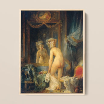 Madame’s Morning Toilette - Jean Frederic Schall Art Print / Canvas, 12x16’’ / 31x41cm / Natural Frame, Posters Prints & Visual Artwork,