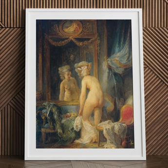 Madame’s Morning Toilette - Jean Frederic Schall Art Print / Canvas, 24x32’’ / 61x81cm / White Frame / Matboard, Posters Prints & Visual