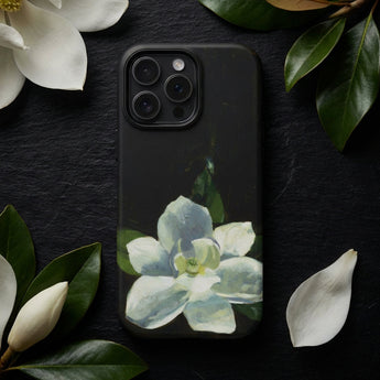 Magnolia - Charles Walter Stetson Phone Case Black Phone Case Delicate Watercolor-style Magnolia Flower Soft Stetson’s Magnolia,