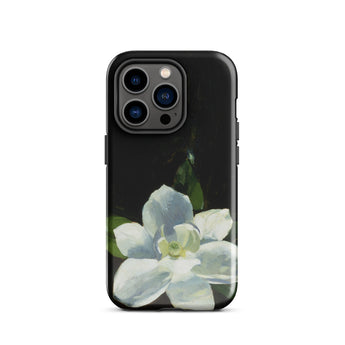 Magnolia - Charles Walter Stetson Phone Case Iphone 14 Pro / Gloss Black Phone Case Delicate Watercolor-style White Flower Green Stetson’s