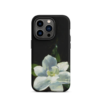 Magnolia - Charles Walter Stetson Phone Case Iphone 14 Pro / Matte Black Phone Case Delicate White Magnolia Flower Soft Stetson’s Magnolia,
