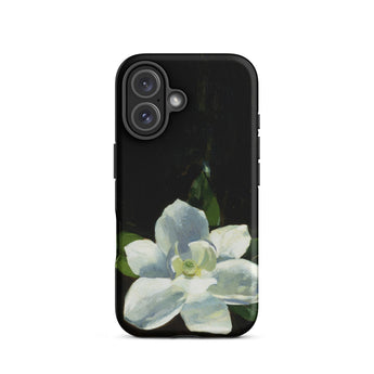 Magnolia - Charles Walter Stetson Phone Case Iphone 16 / Matte Black Phone Case Delicate White Magnolia Flower Soft Stetson’s Magnolia,