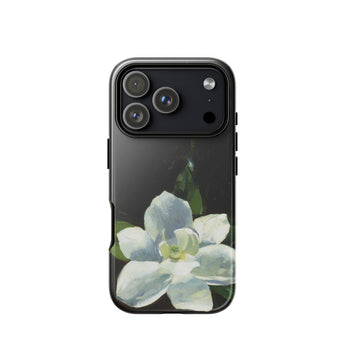 Magnolia - Charles Walter Stetson Phone Case Iphone 17 Pro / Gloss Black Phone Case Delicate White Flower Soft Blue Stetson’s Magnolia,