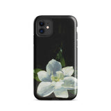 Magnolia - Charles Walter Stetson Phone Case Iphone 11 / Gloss Black Phone Case Delicate White Flower Soft Blue Stetson’s Magnolia,