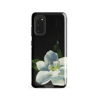 Magnolia - Charles Walter Stetson Phone Case Samsung Galaxy S20 / Gloss Black Phone Case Delicate White Light Blue Flower Stetson’s