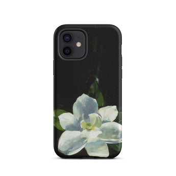 Magnolia - Charles Walter Stetson Phone Case Iphone 12 / Matte Black Phone Case Painted White Magnolia Flower Green Stetson’s Magnolia,
