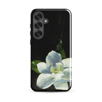 Magnolia - Charles Walter Stetson Phone Case Samsung Galaxy S25 Plus / Gloss Black Phone Case Painted White Magnolia Flower Green Stetson’s