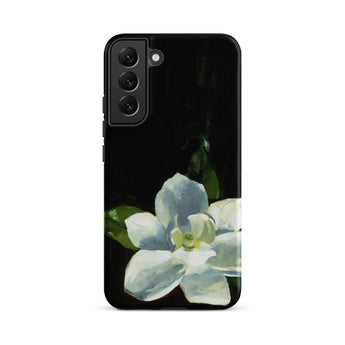Magnolia - Charles Walter Stetson Phone Case Samsung Galaxy S22 Plus / Matte Black Phone Case Painted White Magnolia Flower Green Stetson’s