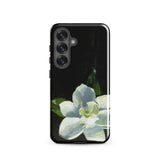 Magnolia - Charles Walter Stetson Phone Case Samsung Galaxy S25 / Gloss Black Phone Case Painted White Magnolia Flower Green Stetson’s