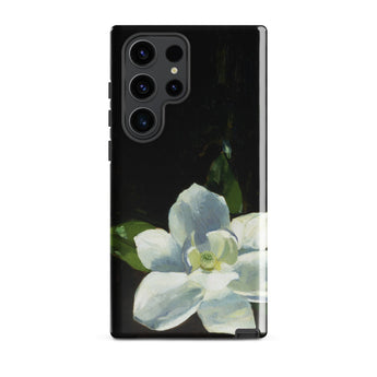 Magnolia - Charles Walter Stetson Phone Case Samsung Galaxy S23 Ultra / Gloss Black Phone Case Painted White Magnolia Flower Green