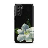 Magnolia - Charles Walter Stetson Phone Case Samsung Galaxy S21 Plus / Matte Black Phone Case Painted White Magnolia Flower Green Stetson’s