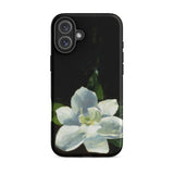 Magnolia - Charles Walter Stetson Phone Case Iphone 16 Plus / Matte Black Phone Case Painted White Magnolia Flower Green Stetson’s