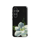 Magnolia - Charles Walter Stetson Phone Case Samsung Galaxy S24 / Gloss Black Phone Case Painted White Magnolia Flower Green Stetson’s