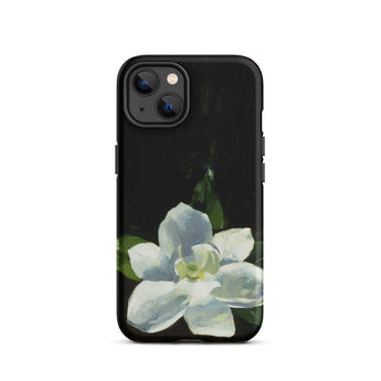 Magnolia - Charles Walter Stetson Phone Case Iphone 13 / Matte Black Phone Case Painted White Magnolia Flower Green Stetson’s Magnolia,
