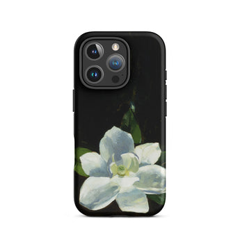 Magnolia - Charles Walter Stetson Phone Case Iphone 16 Pro / Matte Black Phone Case Painted White Magnolia Flower Green Stetson’s Magnolia,