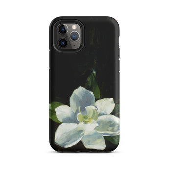 Magnolia - Charles Walter Stetson Phone Case Iphone 11 Pro / Matte Black Phone Case Painted White Magnolia Flower Green Stetson’s Magnolia,