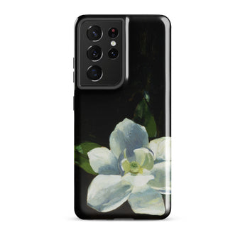 Magnolia - Charles Walter Stetson Phone Case Samsung Galaxy S21 Ultra / Gloss Black Phone Case Painted White Magnolia Flower Green