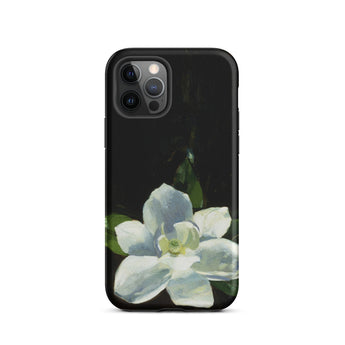 Magnolia - Charles Walter Stetson Phone Case Iphone 12 Pro / Matte Black Phone Case Painted White Magnolia Flower Green Stetson’s Magnolia,