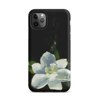Magnolia - Charles Walter Stetson Phone Case Iphone 11 Pro Max / Matte Black Phone Case Painted White Magnolia Flower Green Stetson’s