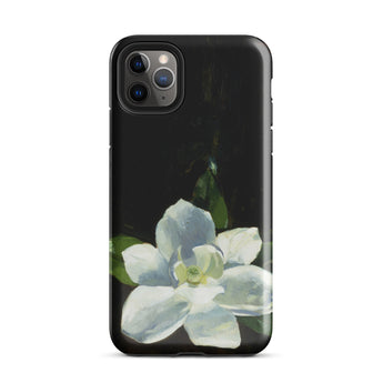 Magnolia - Charles Walter Stetson Phone Case Iphone 11 Pro Max / Gloss Black Phone Case Painted White Magnolia Flower Green Stetson’s